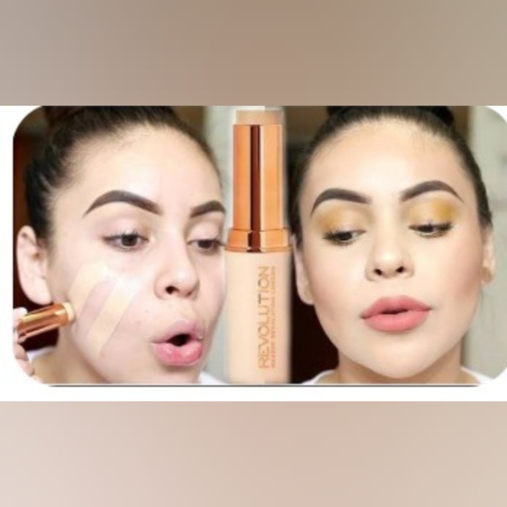 💋Makeup Revolution Conceal & Brighten Stick - Cream Beige In F6 BNWOB